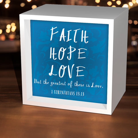 "Faith Hope Love" Lightbox