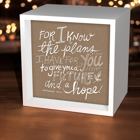 "For I Know The Plans I Have For You" Lightbox