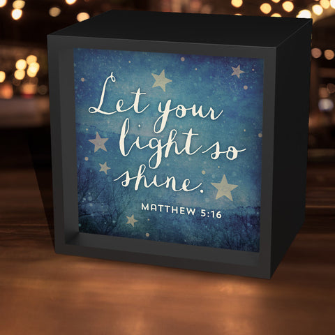 "Let Your Light So Shine" Lightbox