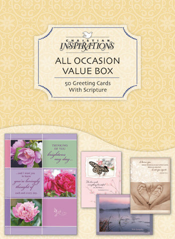 All Occasion Value 50 count boxed card set with scripture